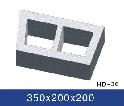 two holes hollow concrete block