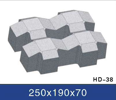 Slope protection brick