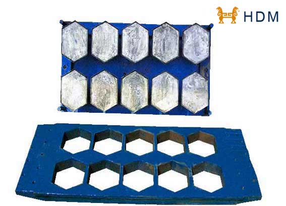 Hexagon Square brick mould